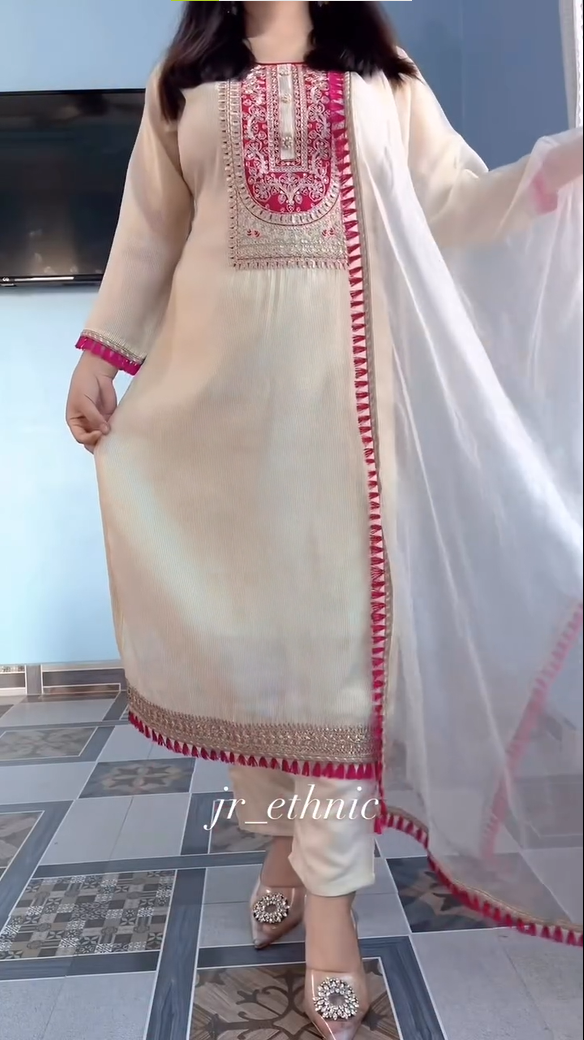 Women Plain Cotton kurta Set